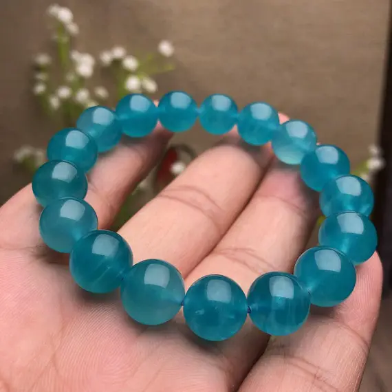 11mm Natural Amazonite Bracelet Round Beads,stunning Blue-green Amazonite Bracelet,reiki Healing Crystal,gemstone,friendship,valentine Gift
