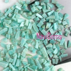 Shop Amazonite Chip & Nugget Beads! 50 Pieces Natural Amazonite Rough,Loose Gemstone,6-8 MM Approx,Rough Gemstone,Amazonite,Making Jewelry,Undrilled Rough,Wholesale Price | Natural genuine chip Amazonite beads for beading and jewelry making.  #jewelry #beads #beadedjewelry #diyjewelry #jewelrymaking #beadstore #beading #affiliate #ad