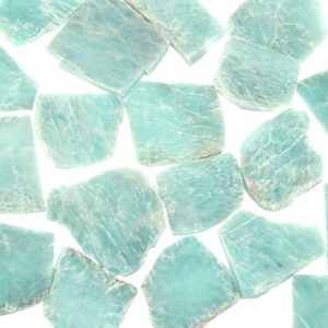 Shop Raw & Rough Amazonite Stones! Raw Amazonite Slices, Rough Amazonite, Genuine Amazonite Crystal, Healing Crystal, Bulk Raw Gemstone, Amazoniteslice | Natural genuine stones & crystals in various shapes & sizes. Buy raw cut, tumbled, or polished gemstones for making jewelry or crystal healing energy vibration raising reiki stones. #crystals #gemstones #crystalhealing #crystalsandgemstones #energyhealing #affiliate #ad