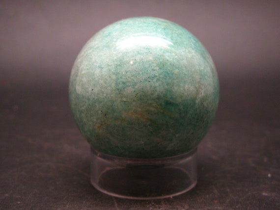 Rich Green Amazonite Sphere Ball From Russia - 1.7" - 108.1 Grams