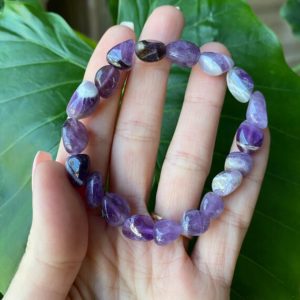 Shop Amethyst Bracelets! amethyst bracelet, crystal bracelet, gemstone bracelet, crystal stretch bracelet, gift ideas, stocking stuffers | Natural genuine Amethyst bracelets. Buy crystal jewelry, handmade handcrafted artisan jewelry for women.  Unique handmade gift ideas. #jewelry #beadedbracelets #beadedjewelry #gift #shopping #handmadejewelry #fashion #style #product #bracelets #affiliate #ad