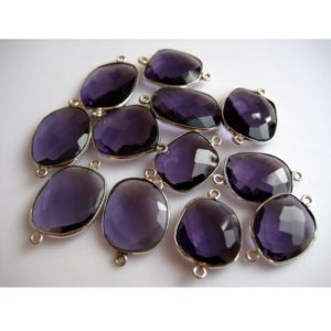 Shop Amethyst Cabochons! 5 Pieces 15mm To 22mm Each Natural Amethyst/Quartz Purple Color Rose Cut Flat Cabochons Bezel Connectors FF37 | Natural genuine stones & crystals in various shapes & sizes. Buy raw cut, tumbled, or polished gemstones for making jewelry or crystal healing energy vibration raising reiki stones. #crystals #gemstones #crystalhealing #crystalsandgemstones #energyhealing #affiliate #ad