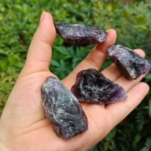 Shop Raw & Rough Amethyst Stones! Raw Amethyst Chunk 30-50mm | Natural genuine stones & crystals in various shapes & sizes. Buy raw cut, tumbled, or polished gemstones for making jewelry or crystal healing energy vibration raising reiki stones. #crystals #gemstones #crystalhealing #crystalsandgemstones #energyhealing #affiliate #ad