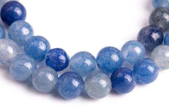 Aventurine Gemstone Beads 4mm Blue Round Aaa Quality Loose Beads (100119)