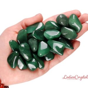 Shop Tumbled Aventurine Crystals & Pocket Stones! Green Aventurine Tumbled Stone, Green Aventurine, Tumbled Stones, Aventurine, Stones, Crystals, Rocks, Gifts, Gemstones, Gems, Zodiac Stone | Natural genuine stones & crystals in various shapes & sizes. Buy raw cut, tumbled, or polished gemstones for making jewelry or crystal healing energy vibration raising reiki stones. #crystals #gemstones #crystalhealing #crystalsandgemstones #energyhealing #affiliate #ad