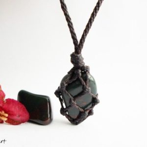 Shop Bloodstone Pendants! Bloodstone necklace, bloodstone, mens necklace, necklace for men, bloodstone pendant, bloodstone jewelry, mans necklace, crystal necklace | Natural genuine Bloodstone pendants. Buy handcrafted artisan men's jewelry, gifts for men.  Unique handmade mens fashion accessories. #jewelry #beadedpendants #beadedjewelry #shopping #gift #handmadejewelry #pendants #affiliate #ad