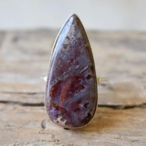 Shop Bloodstone Rings! Bloodstone ring, Statement ring, 925 sterling silver, Bloodstone gemstone silver ring, women jewellery gift #B360 | Natural genuine Bloodstone rings, simple unique handcrafted gemstone rings. #rings #jewelry #shopping #gift #handmade #fashion #style #affiliate #ad
