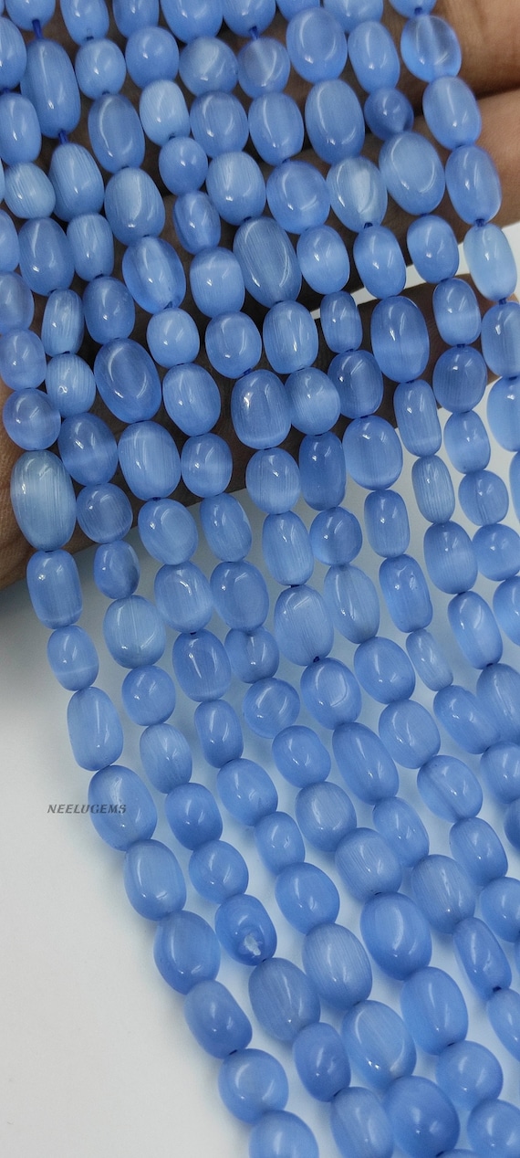 Beautiful Blue Calcite Monalisa Smooth Ovals Shape Beads,calcite Monalisa Oval Beads,blue Smooth Oval,monalisa Oval,monalisa Strand,monalisa