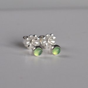 Shop Chrysoprase Earrings! chrysoprase chalcedony 3mm sterling silver stud earrings pair | Natural genuine Chrysoprase earrings. Buy crystal jewelry, handmade handcrafted artisan jewelry for women.  Unique handmade gift ideas. #jewelry #beadedearrings #beadedjewelry #gift #shopping #handmadejewelry #fashion #style #product #earrings #affiliate #ad