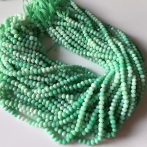 Shop Chrysoprase Faceted Beads! 5mm Faceted Chrysoprase Shaded Round Rondelles Beads, Excellent Quality Uniform Cut, 13 Inch Strand, GDS539 | Natural genuine faceted Chrysoprase beads for beading and jewelry making.  #jewelry #beads #beadedjewelry #diyjewelry #jewelrymaking #beadstore #beading #affiliate #ad
