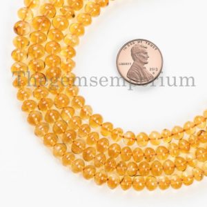 Top Quality Madeira Citrine Smooth Rondelle, 4-6.5mm Citrine Smooth Beads, Citrine Rondelle Beads, Citrine Beads, Citrine Gemstone Beads, | Natural genuine rondelle Citrine beads for beading and jewelry making.  #jewelry #beads #beadedjewelry #diyjewelry #jewelrymaking #beadstore #beading #affiliate #ad