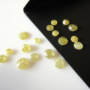 Shop Diamond Stones & Crystals! 5 Pieces, 3mm To 4mm Clear Yellow Rose Cut Diamonds, Rose Cut Cabochon, Excellent Cut/Height/Lustre, Yellow Diamond Rose Cut, SKU-Rcd53 | Natural genuine stones & crystals in various shapes & sizes. Buy raw cut, tumbled, or polished gemstones for making jewelry or crystal healing energy vibration raising reiki stones. #crystals #gemstones #crystalhealing #crystalsandgemstones #energyhealing #affiliate #ad