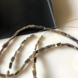 2mm To 5mm Brown Polished Natural Rough Diamond Stick Beads, Uncut Faceted Drilled Diamond, Sold As 8 Inch/16 Inch, DDS655/2 | Natural genuine other-shape Gemstone beads for beading and jewelry making.  #jewelry #beads #beadedjewelry #diyjewelry #jewelrymaking #beadstore #beading #affiliate #ad