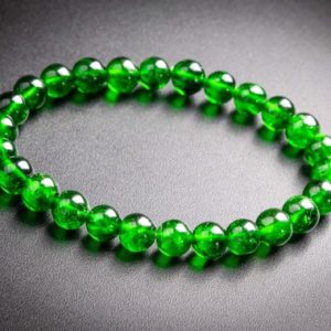 Shop Diopside Bracelets! 26 Pcs – 7MM Transparent Chrome Diopside Bracelet Intense Forest Green Siberian Emerald AAAAA Genuine Natural Round Beads (117792h-3970) | Natural genuine Diopside bracelets. Buy crystal jewelry, handmade handcrafted artisan jewelry for women.  Unique handmade gift ideas. #jewelry #beadedbracelets #beadedjewelry #gift #shopping #handmadejewelry #fashion #style #product #bracelets #affiliate #ad