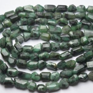 Shop Emerald Chip & Nugget Beads! 6 Inches Strand,Natural Emerald Faceted Fancy Oval Nuggets Shape Size 9-11mm | Natural genuine chip Emerald beads for beading and jewelry making.  #jewelry #beads #beadedjewelry #diyjewelry #jewelrymaking #beadstore #beading #affiliate #ad