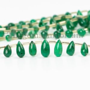 Shop Emerald Bead Shapes! Natural Emerald Smooth 4×5-6x10mm Drop Shape Beads, Emerald Beads, Emerald Tear Drop Briolette, Emerald Beads, Side Drill  Beads Briolettes | Natural genuine other-shape Emerald beads for beading and jewelry making.  #jewelry #beads #beadedjewelry #diyjewelry #jewelrymaking #beadstore #beading #affiliate #ad