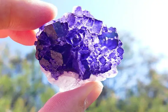 Fluorite Specimen , Fluorite Crystal Cluster From Mexico.
