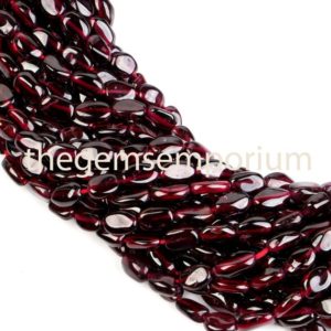 Shop Garnet Bead Shapes! Garnet Plain Oval Beads, 4.5X5-5.5X8MM Garnet Smooth Oval Shape Beads, Garnet Oval Straight Drill, Garnet Fancy  Beads, Garnet Plain Bead | Natural genuine other-shape Garnet beads for beading and jewelry making.  #jewelry #beads #beadedjewelry #diyjewelry #jewelrymaking #beadstore #beading #affiliate #ad