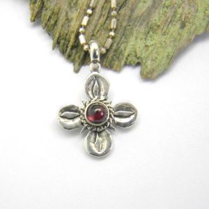 Sterling silver cross garnet pendant  Christening round cross necklace  ic xc ni ca engraved at back, cross pendant religious gift for her | Natural genuine Garnet pendants. Buy crystal jewelry, handmade handcrafted artisan jewelry for women.  Unique handmade gift ideas. #jewelry #beadedpendants #beadedjewelry #gift #shopping #handmadejewelry #fashion #style #product #pendants #affiliate #ad