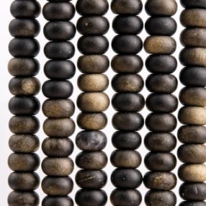 Shop Obsidian Rondelle Beads! Genuine Natural Golden Obsidian Gemstone Beads 8x5MM Matte Rondelle A Quality Loose Beads (117573) | Natural genuine rondelle Obsidian beads for beading and jewelry making.  #jewelry #beads #beadedjewelry #diyjewelry #jewelrymaking #beadstore #beading #affiliate #ad