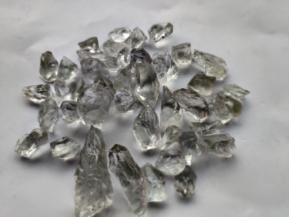 10 Pieces, Green Amethyst Raw Rough Gemstone, Nuggets Green Amethyst, February Birthstone, Healing Crystal, Spiritual Crystal Gemstone