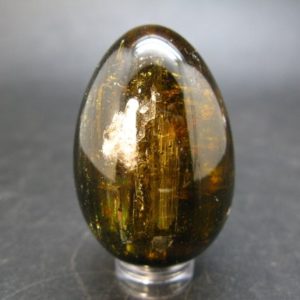 Shop Green Tourmaline Stones & Crystals! Green Tourmaline Verdite Egg From Russia – 1.8" | Natural genuine stones & crystals in various shapes & sizes. Buy raw cut, tumbled, or polished gemstones for making jewelry or crystal healing energy vibration raising reiki stones. #crystals #gemstones #crystalhealing #crystalsandgemstones #energyhealing #affiliate #ad