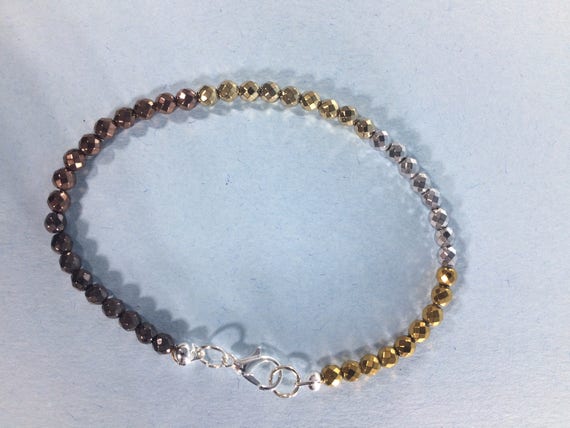 Hematite Bracelet, Hematite  Bracelet   ,gemstone Bracelet ,   ,     August  Birthstone Bracelet