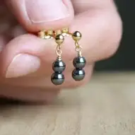 Peach Moonstone,Gold And White Pyrite,Hematite Gemstone Bead Earrings,Hoop Earrings,Genuine Gemstone,Crystal,Hoop Dangle Earrings,Boho
