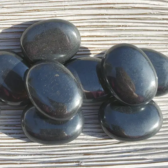 Hematite - Hematite Soap Stone - Palm Stone - Pocket Stone - Worry Stone - Hematite Stone - Calming Stone - Anxiety Stone - Focus Stone