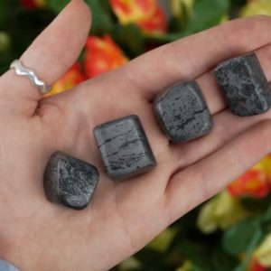 Shop Hematite Stones & Crystals! Tumbled Hematite Polished Stone | Natural genuine stones & crystals in various shapes & sizes. Buy raw cut, tumbled, or polished gemstones for making jewelry or crystal healing energy vibration raising reiki stones. #crystals #gemstones #crystalhealing #crystalsandgemstones #energyhealing #affiliate #ad