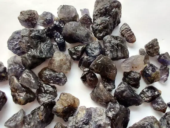8-10 Pieces, Iolite Rough, African Iolite, Crystal Raw, Beautiful Iolite Stones, Iolite ,iolite Raw Minerals Natural Iolite,100 Carat,9-17mm