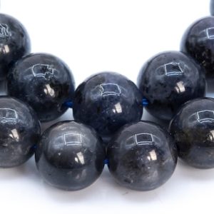 Shop Iolite Round Beads! Genuine Natural Iolite Gemstone Beads 9-10MM Dark Blue Round A+ Quality Loose Beads (116514) | Natural genuine round Iolite beads for beading and jewelry making.  #jewelry #beads #beadedjewelry #diyjewelry #jewelrymaking #beadstore #beading #affiliate #ad