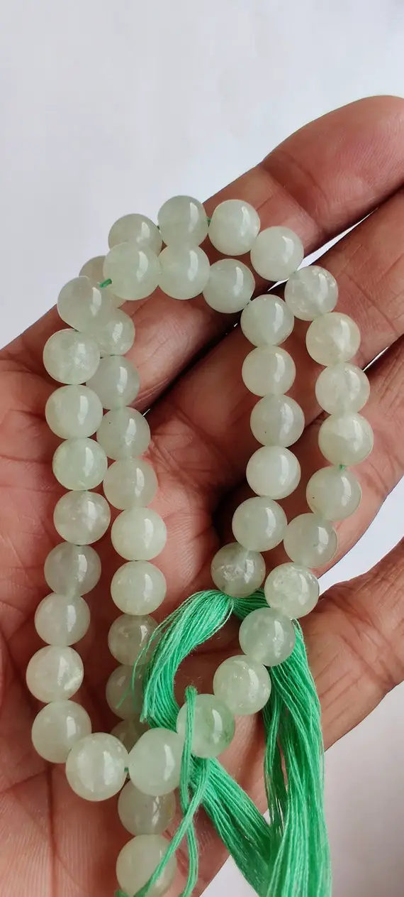 Natural Green Jade Beads, Smooth Gemstone Loose Beads, Gemstone Beads, Semi Precious Beads, 4mm ,6mm, 8mm,10mm,12mm