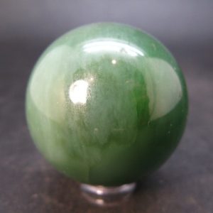 Shop Jade Shapes! Nephrite Jade 1.6" Sphere Ball From Canada – 107 Grams | Natural genuine stones & crystals in various shapes & sizes. Buy raw cut, tumbled, or polished gemstones for making jewelry or crystal healing energy vibration raising reiki stones. #crystals #gemstones #crystalhealing #crystalsandgemstones #energyhealing #affiliate #ad