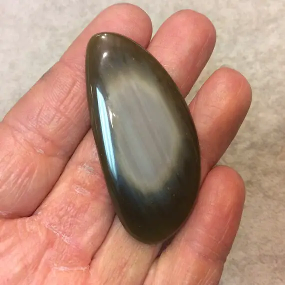 Imperial Jasper Freeform Wing/petal Shaped Flat Back Cabochon - Measuring 16mm X 55mm, 5mm Dome Height - Natural High Quality Gemstone