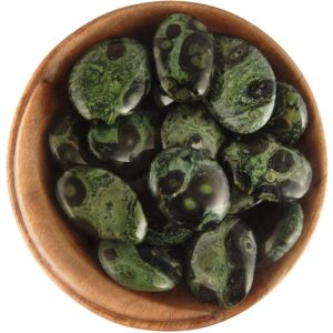 Shop Tumbled Jasper Crystals & Pocket Stones! 1 Kambamba Jasper (Disc) – Ethically Sourced Tumbled Stone | Natural genuine stones & crystals in various shapes & sizes. Buy raw cut, tumbled, or polished gemstones for making jewelry or crystal healing energy vibration raising reiki stones. #crystals #gemstones #crystalhealing #crystalsandgemstones #energyhealing #affiliate #ad