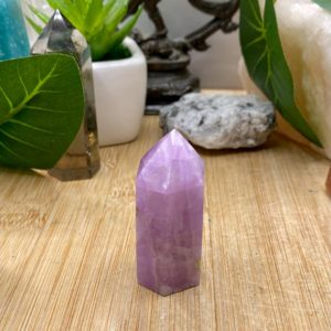 Shop Kunzite Stones & Crystals! Kunzite Tower Point Kuz2 | Natural genuine stones & crystals in various shapes & sizes. Buy raw cut, tumbled, or polished gemstones for making jewelry or crystal healing energy vibration raising reiki stones. #crystals #gemstones #crystalhealing #crystalsandgemstones #energyhealing #affiliate #ad