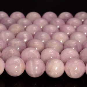 Shop Kunzite Round Beads! Genuine Kunzite Gemstone Pink Purple Grade AAA Round 7mm 8mm 9mm 10mm 11mm Loose Beads 7.5 inch Half Strand (A271) | Natural genuine round Kunzite beads for beading and jewelry making.  #jewelry #beads #beadedjewelry #diyjewelry #jewelrymaking #beadstore #beading #affiliate #ad