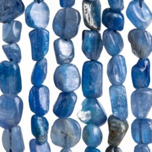 Shop Kyanite Chip & Nugget Beads! Genuine Natural Kyanite Gemstone Beads 6-8MM Blue Pebble Nugget AA Quality Loose Beads (108455) | Natural genuine chip Kyanite beads for beading and jewelry making.  #jewelry #beads #beadedjewelry #diyjewelry #jewelrymaking #beadstore #beading #affiliate #ad