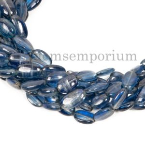Shop Kyanite Bead Shapes! Kyanite Plain Smooth Oval Briolettes, 5X8.5-8X11.50mm Kyanite Beads, Kyanite Oval Beads, Kyanite Beads, Smooth Kyanite Beads, Gemstone Beads | Natural genuine other-shape Kyanite beads for beading and jewelry making.  #jewelry #beads #beadedjewelry #diyjewelry #jewelrymaking #beadstore #beading #affiliate #ad