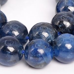 Shop Kyanite Round Beads! Genuine Natural Kyanite Gemstone Beads 9MM Deep Color Round A Quality Loose Beads (109050) | Natural genuine round Kyanite beads for beading and jewelry making.  #jewelry #beads #beadedjewelry #diyjewelry #jewelrymaking #beadstore #beading #affiliate #ad