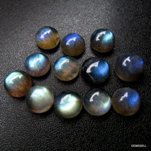 Shop Labradorite Cabochons! 5 pieces 8mm LABRADORITE Round Cabochon Loose Gemstone,  100% Natural Labradorite Cabochon Round Loose Gemstone, AAA Quality gemstone… | Natural genuine stones & crystals in various shapes & sizes. Buy raw cut, tumbled, or polished gemstones for making jewelry or crystal healing energy vibration raising reiki stones. #crystals #gemstones #crystalhealing #crystalsandgemstones #energyhealing #affiliate #ad