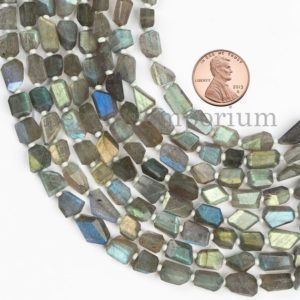 Labradorite Faceted Nuggets Beads, Labradorite Nuggets, Labradorite Beads, Labradorite Faceted Beads, Faceted Nuggets Beads | Natural genuine chip Labradorite beads for beading and jewelry making.  #jewelry #beads #beadedjewelry #diyjewelry #jewelrymaking #beadstore #beading #affiliate #ad