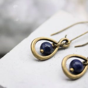 Shop Lapis Lazuli Earrings! Lapis Lazuli Earrings Lapis Lazuli Jewellery Earrings Lapis Lazuli Crystal Earrings Zodiac Birthday Gift | Natural genuine Lapis Lazuli earrings. Buy crystal jewelry, handmade handcrafted artisan jewelry for women.  Unique handmade gift ideas. #jewelry #beadedearrings #beadedjewelry #gift #shopping #handmadejewelry #fashion #style #product #earrings #affiliate #ad