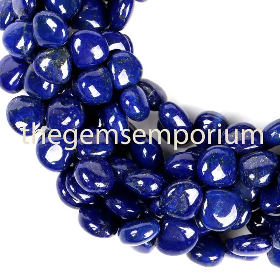 7-9mm Lapis Lazuli Heart Beads, Lapis Lazuli Plain Beads, Lapis Lazuli Smooth Beads, Lapis Heart Beads, Lapis Lazuli Beads, Heart Beads