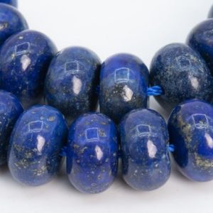 Lapis Lazuli Gemstone Beads 10x6MM Blue Rondelle A Quality Loose Beads (102231) | Natural genuine beads Array beads for beading and jewelry making.  #jewelry #beads #beadedjewelry #diyjewelry #jewelrymaking #beadstore #beading #affiliate #ad