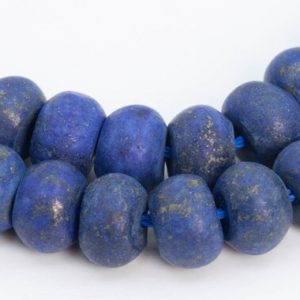 Shop Lapis Lazuli Rondelle Beads! Lapis Lazuli Gemstone Beads 8x5MM Matte Blue Rondelle A Quality Loose Beads (102235) | Natural genuine rondelle Lapis Lazuli beads for beading and jewelry making.  #jewelry #beads #beadedjewelry #diyjewelry #jewelrymaking #beadstore #beading #affiliate #ad