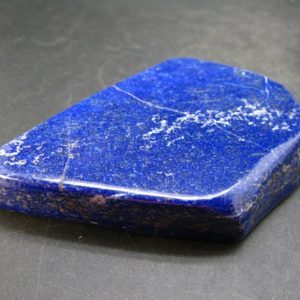 Shop Tumbled Lapis Lazuli Crystals & Pocket Stones! Lapis Lazuli Lazurite Tumbled Stone  From Afghanistan – 4.2" | Natural genuine stones & crystals in various shapes & sizes. Buy raw cut, tumbled, or polished gemstones for making jewelry or crystal healing energy vibration raising reiki stones. #crystals #gemstones #crystalhealing #crystalsandgemstones #energyhealing #affiliate #ad