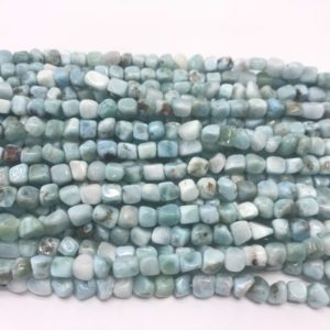 Shop Larimar Chip & Nugget Beads! Natural Blue Larimar 4-6mm Nugget Freeshape Genuine Beads 15 inch Jewelry Supply Bracelet Necklace Material Support Wholesale | Natural genuine chip Larimar beads for beading and jewelry making.  #jewelry #beads #beadedjewelry #diyjewelry #jewelrymaking #beadstore #beading #affiliate #ad