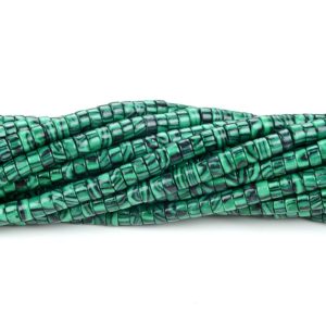 4X2MM Malachite Gemstone Heishi Discs beads Loose Beads (P16) | Natural genuine other-shape Gemstone beads for beading and jewelry making.  #jewelry #beads #beadedjewelry #diyjewelry #jewelrymaking #beadstore #beading #affiliate #ad